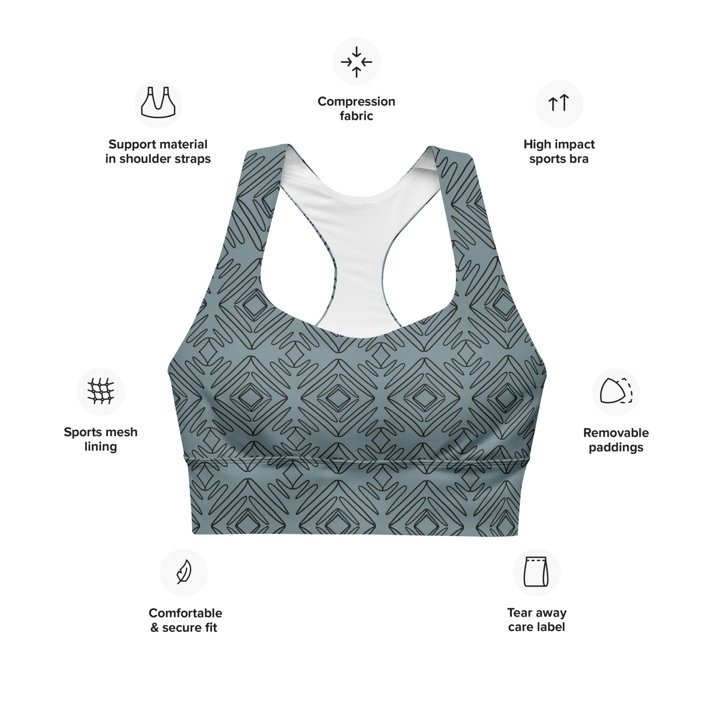 Balance Sport Bustier - Eucalyptus