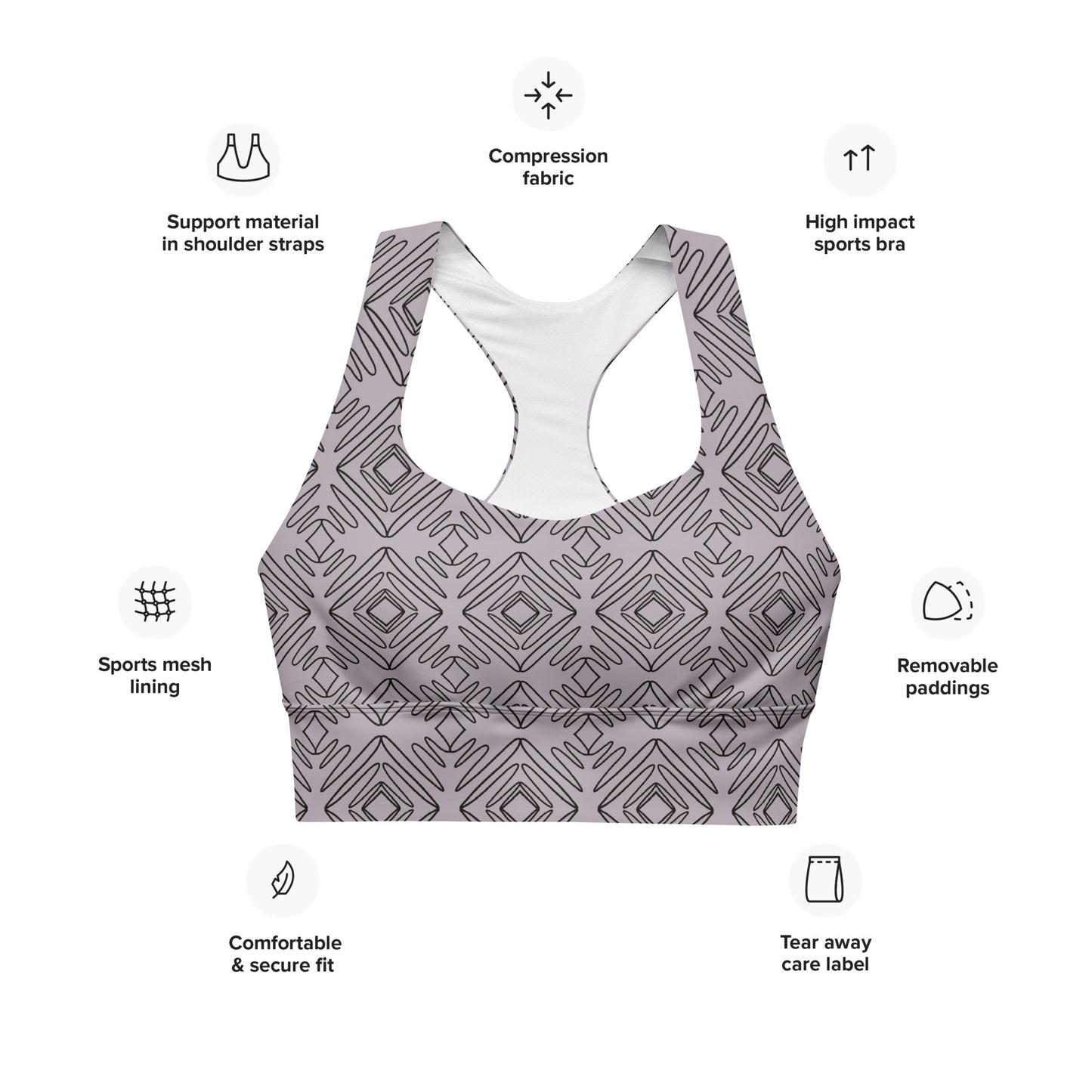 Balance Sport Bustier - Mauve