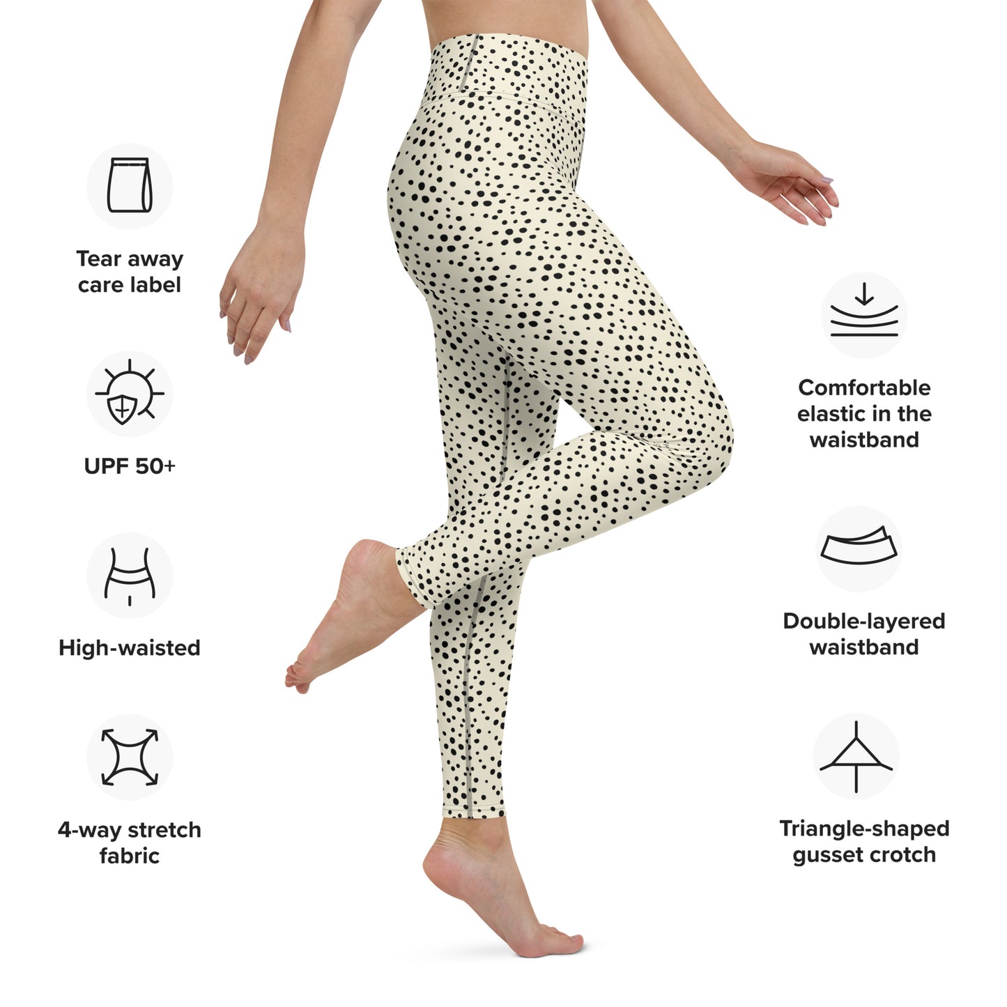 Miracles Yoga Leggings - Champagne