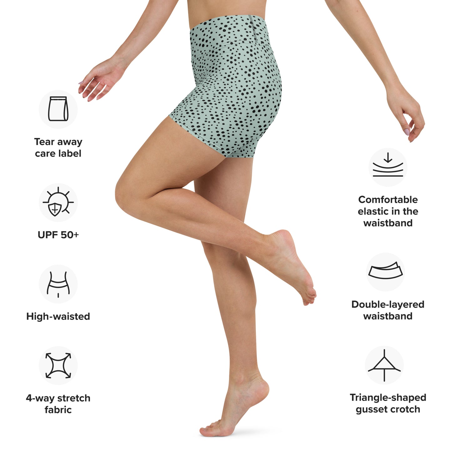 Miracles Yoga Shorts - Opal