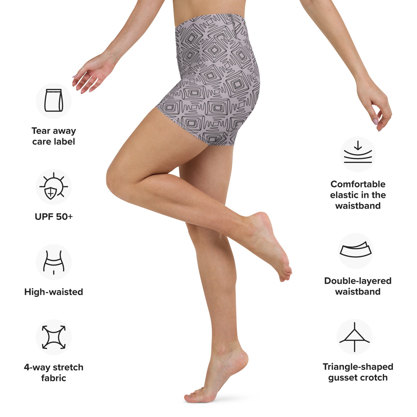 Balance Yoga Shorts - Mauve