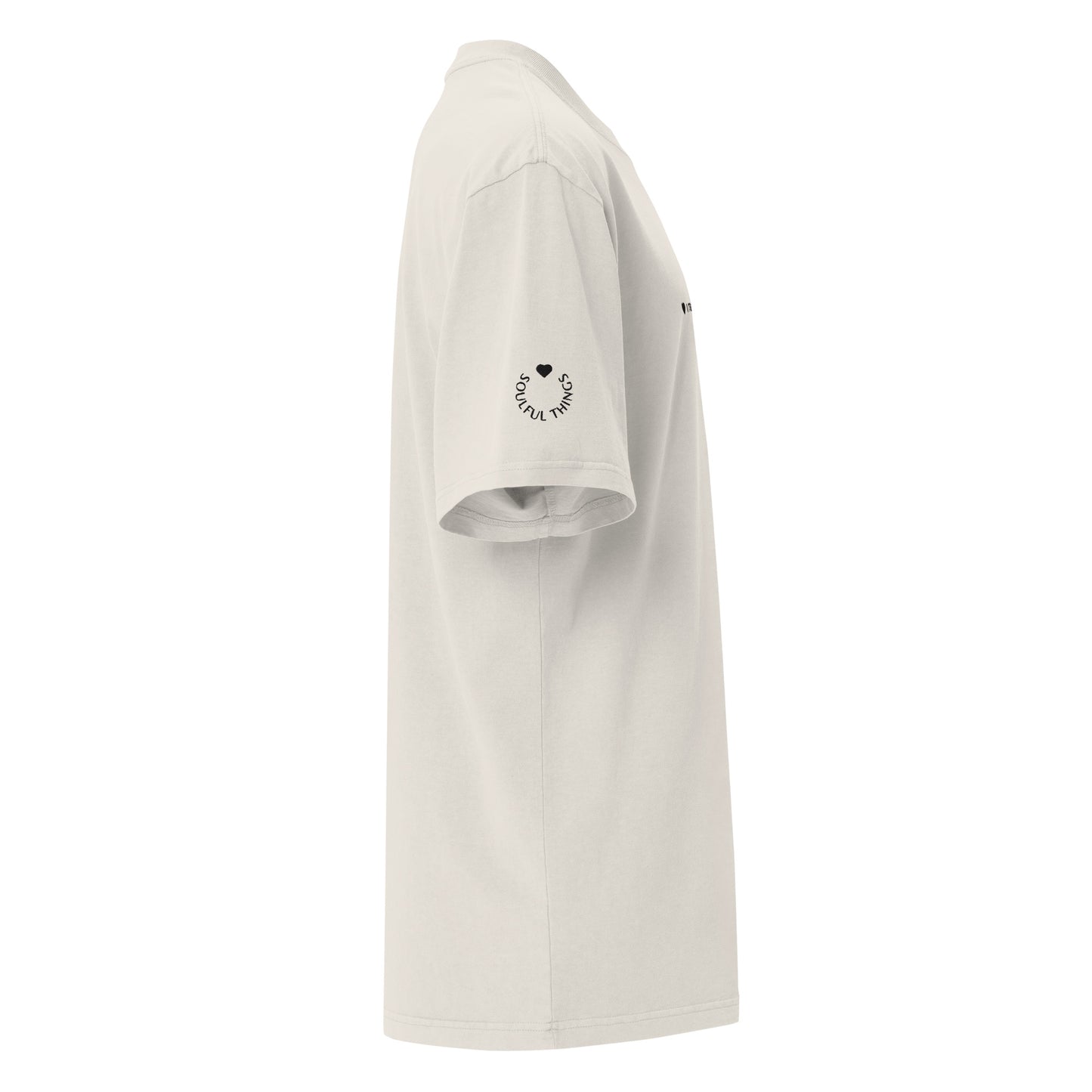 Oversized T-Shirt I trust in Love and Light - Faded Bone