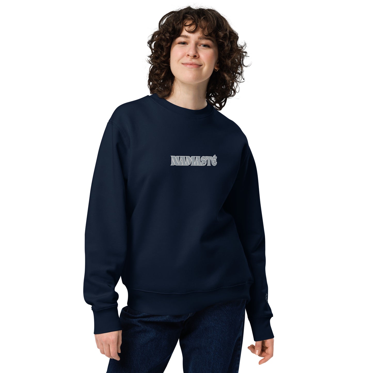 Sweatshirt Namasté - French Navy / Grey