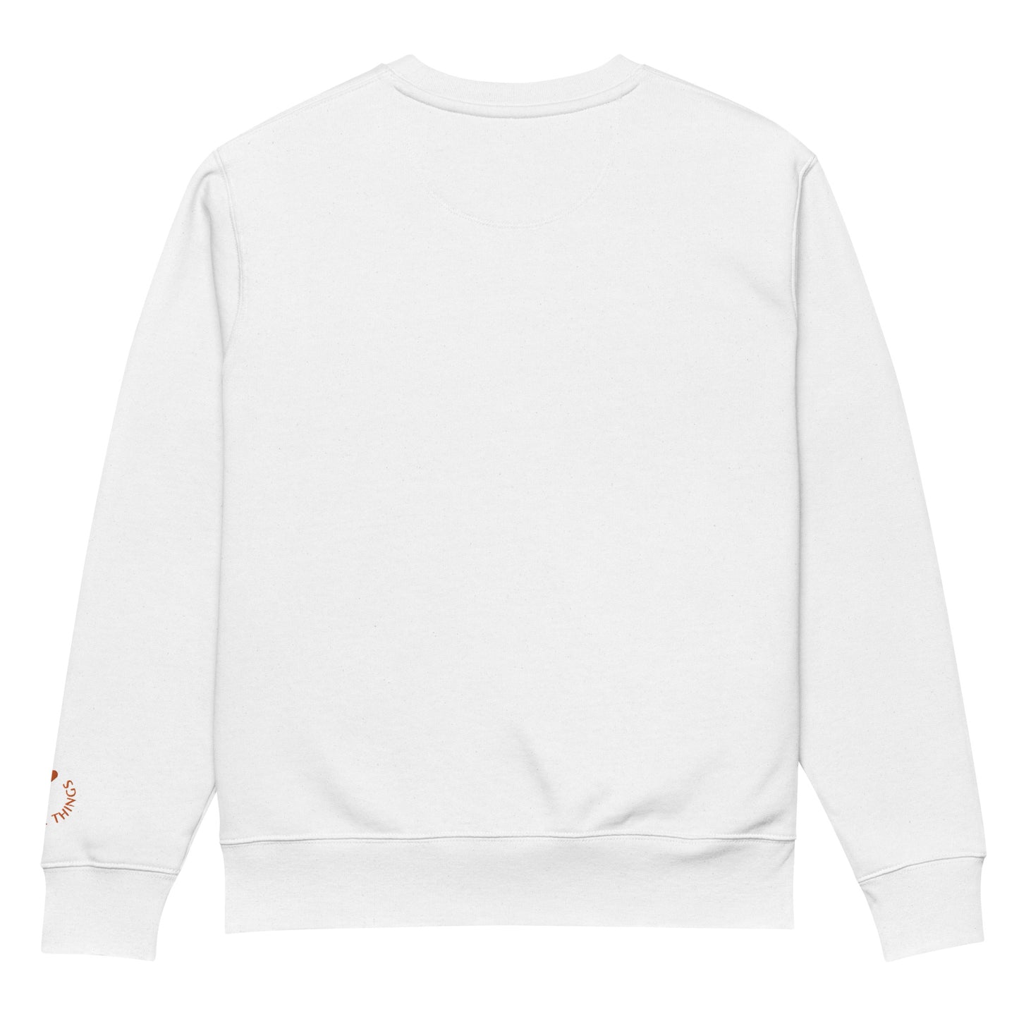 Sweatshirt Yoga Love - White / Orange