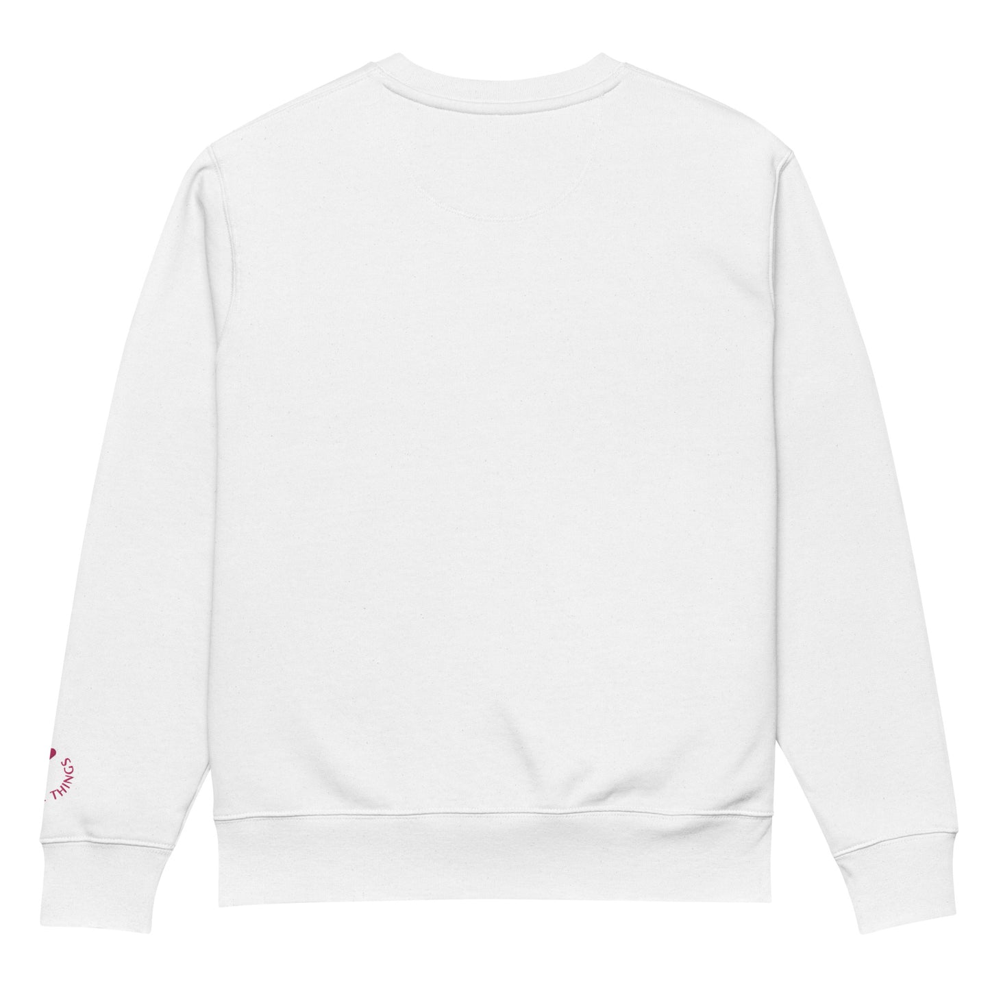 Sweatshirt Share your light - White / Pink
