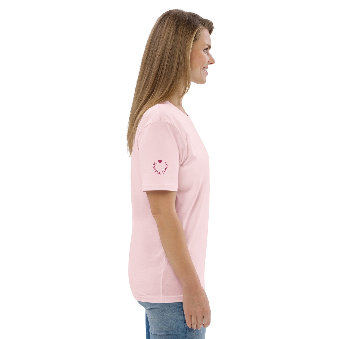 T-Shirt Share your light - Cotton Pink