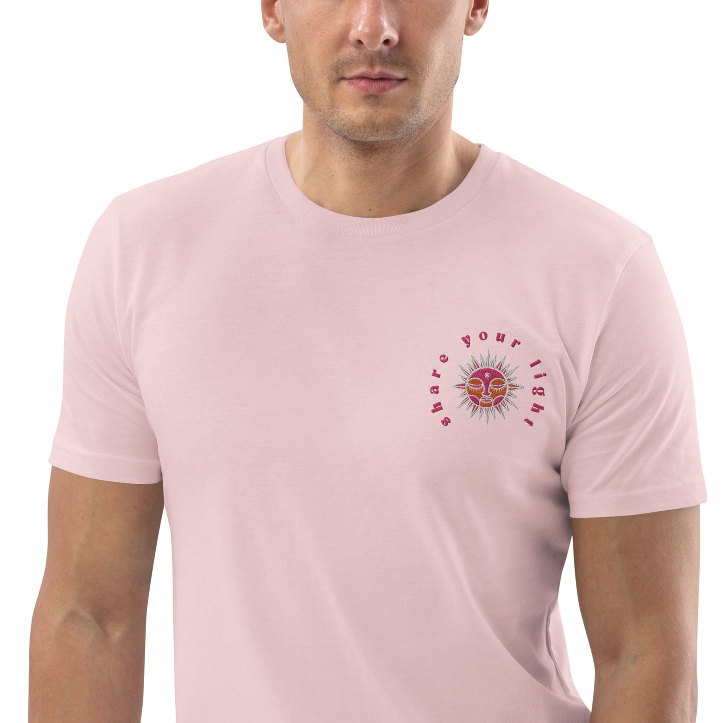 T-Shirt Share your light - Cotton Pink