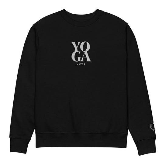 Sweatshirt Yoga Love - Black / White