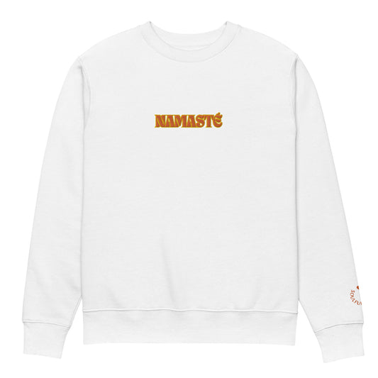 Sweatshirt Namasté - White / Orange