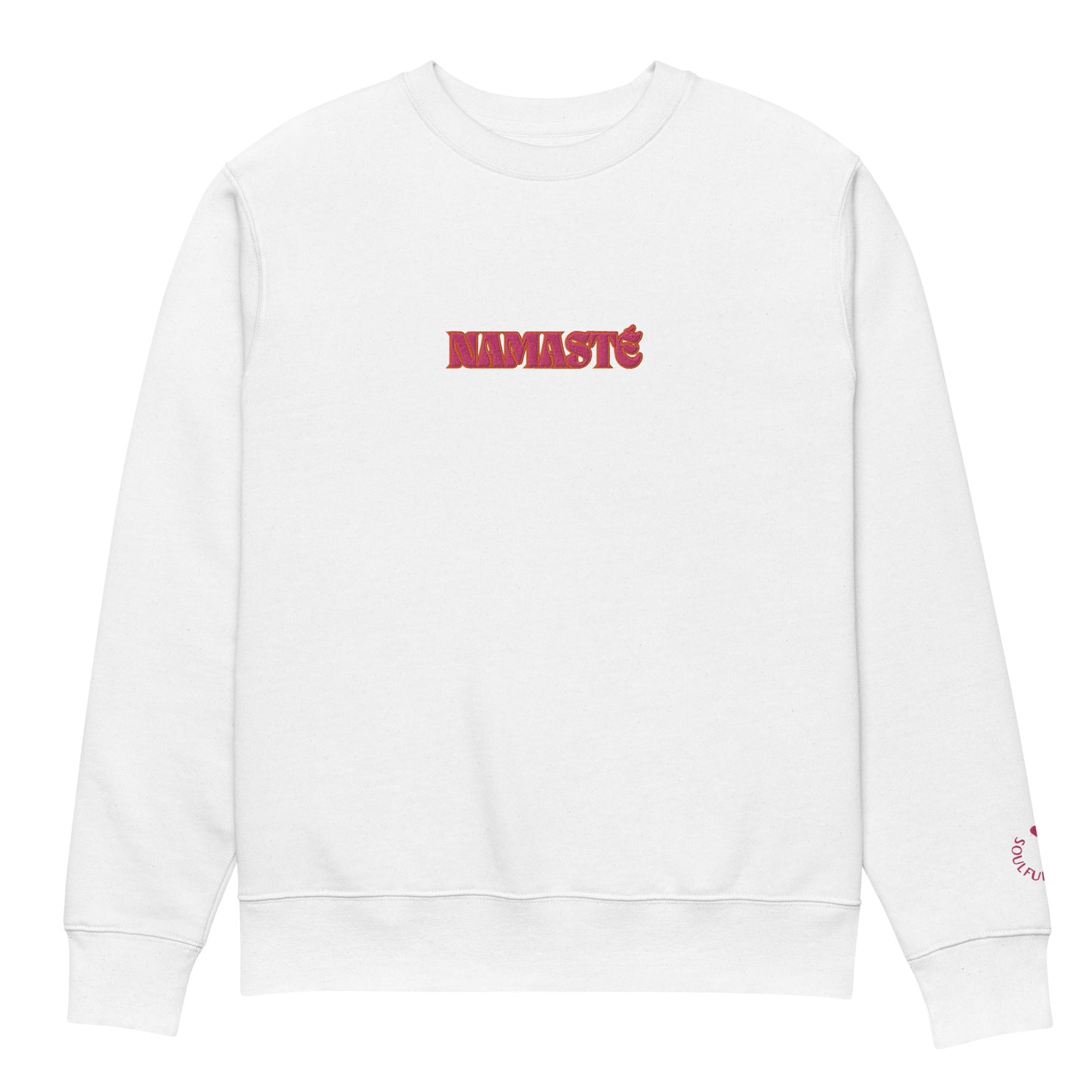 Sweatshirt Namasté - White / Pink