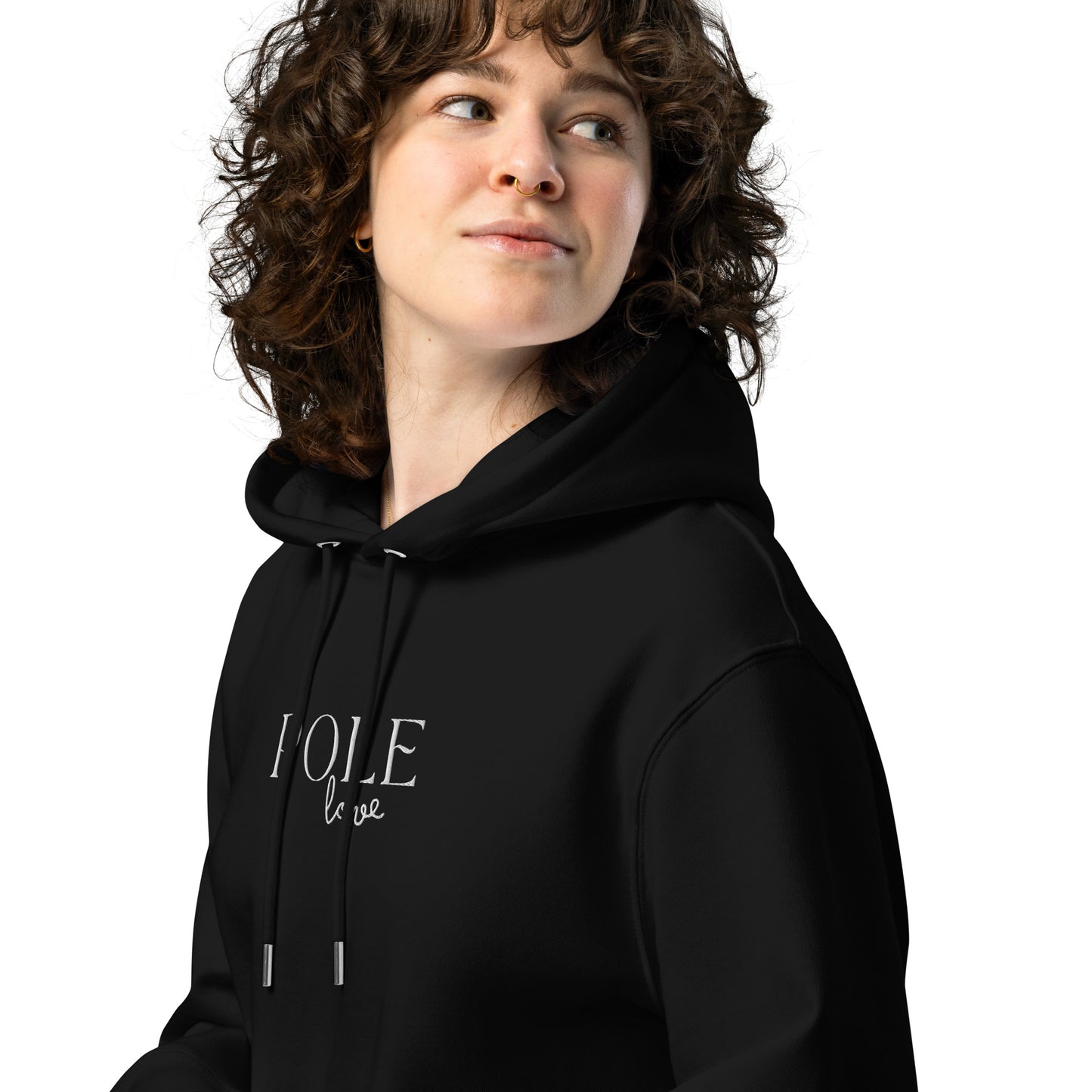 Hoodie Pole Love - Black / White