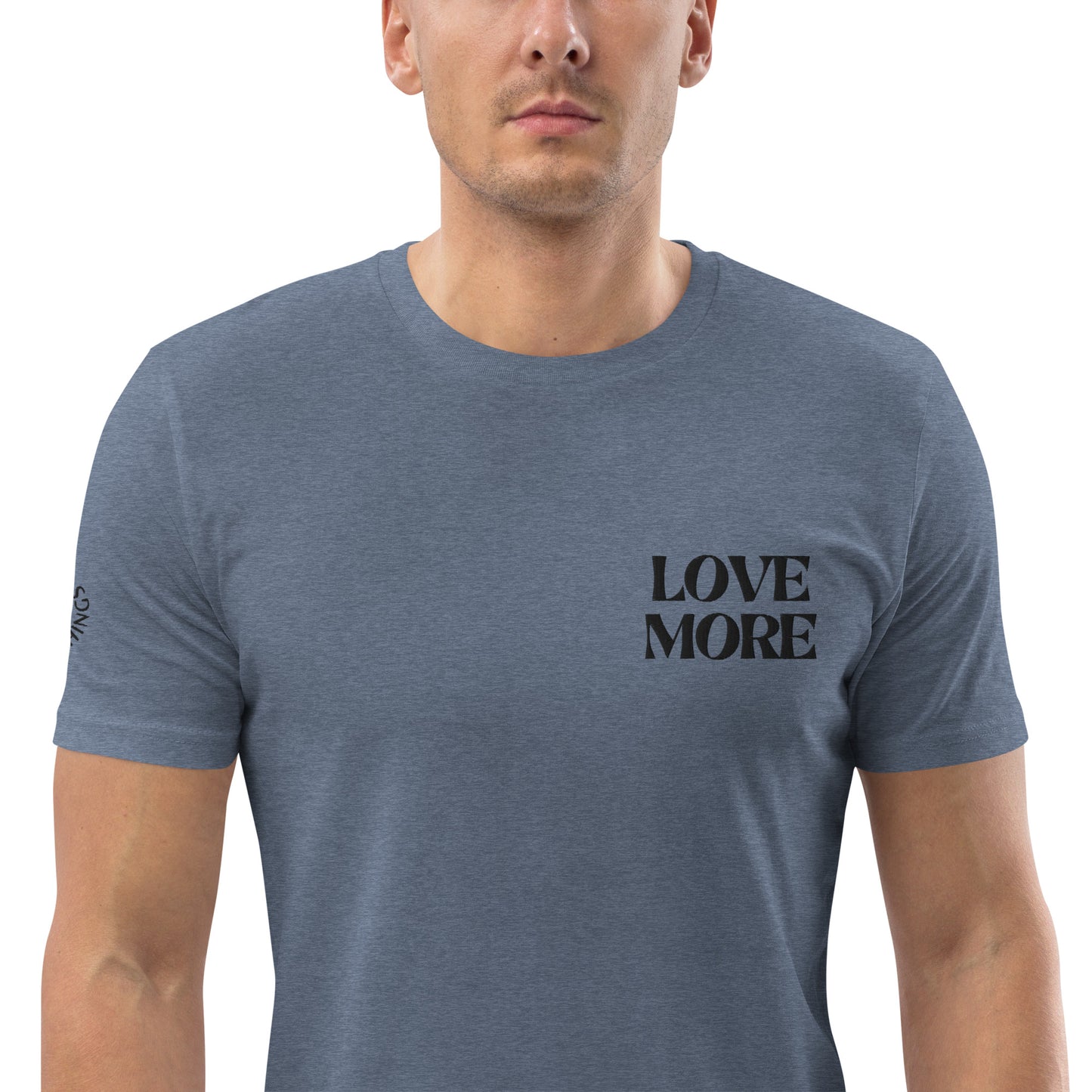 T-Shirt Love More - Dark Heather Blue